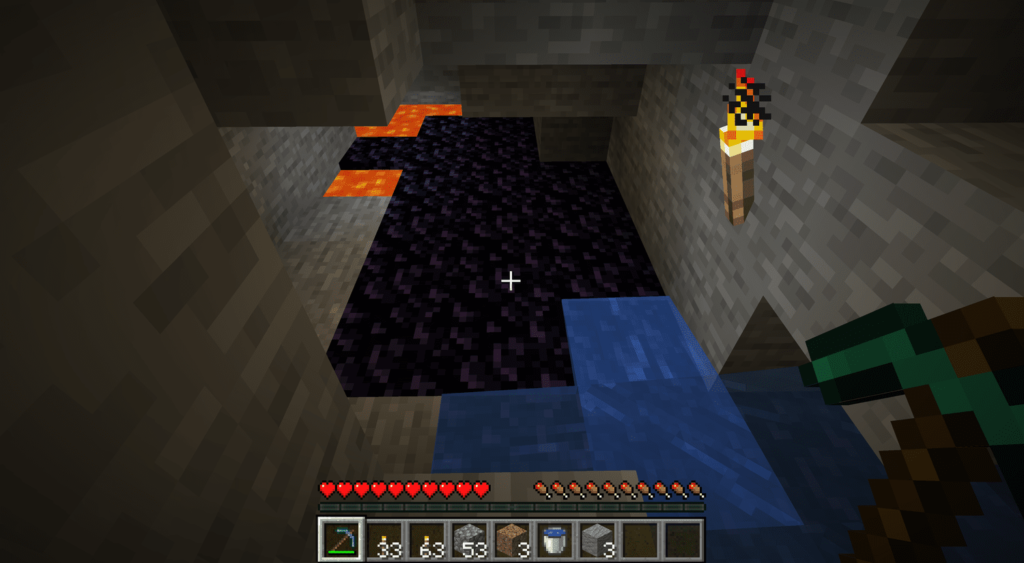 How to make Obsidian in Minecraft 2024