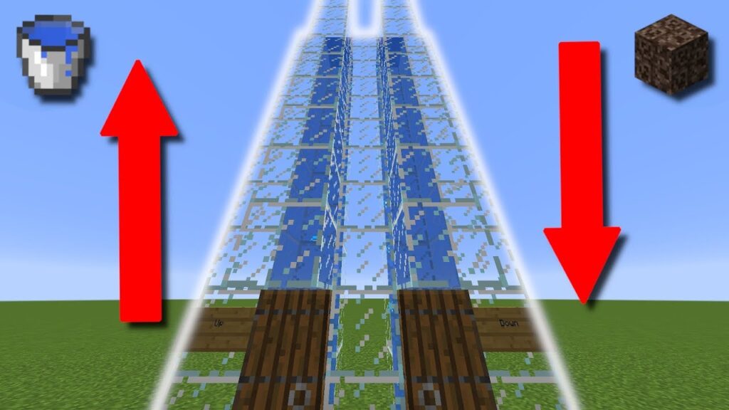 How to make a Water Elevator in Minecraft